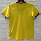 1994 Romania Yellow Retro Soccer Jersey