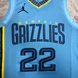 22/23 GRIZZLIES BANE #22 Blue Top Quality Hot Pressing NBA Jersey (Trapeze Edition)