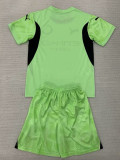 24/25 Man City Green Goalkeeper Kids Soccer Jersey
