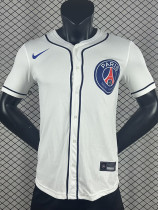 25/26 PSG White Casusl Edition Player Version Baseball jersey球员版　