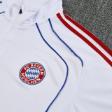 25/26 Bayern White  Half Pull Tracksuit  (半拉链)