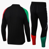 24/25 ARS Black& Green Half Pull Kids  Tracksuit (童装/半拉链)
