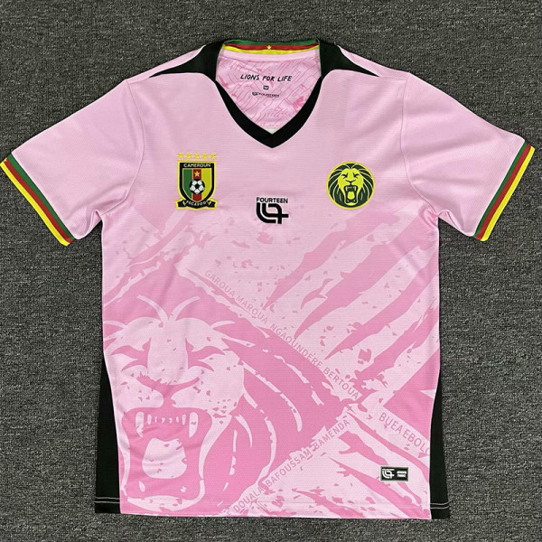25/26 Cameroon Special Edition Pink Fans Soccer Jersey