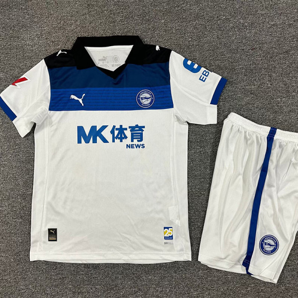 25/26 Deportivo Alavés Away Kids  Soccer Jersey