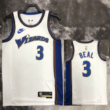 22/23 Wizards BEAL #3 White Top Quality Hot Pressing NBA Jersey (Retro Logo)