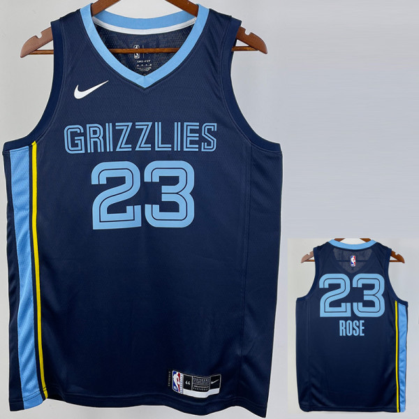 22/23 GRIZZLIES ROSE #23 Dark Blue Top Quality Hot Pressing NBA Jersey