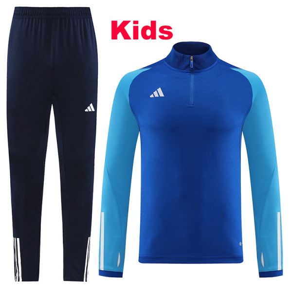 24/25 AB05  Blue kids Half Pull Tracksuit(童装、半拉）