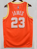 25/26 Cavaliers JAMES # 23 Orange City Edition Top Quality Hot Pressing NBA Jersey