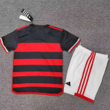 24/25Flamengo Home Kids Soccer Jersey