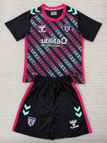 25/26 Sunderland Goalkeeper Black Kids Soccer Jersey