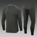24/25 PSG Military Grass Green  Half Pull Tracksuit  (半拉链)