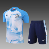 24/25 Man City  Blue & White Training Short Suit