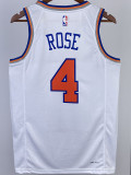 22/23 KNICKS ROSE #4 White Top Quality Hot Pressing NBA Jersey