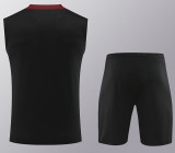24/25 PSG Black Tank top and shorts suitblack