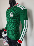 25/26 Mexico Home Long Sleeve Player Version Soccer Jersey长袖