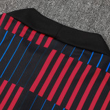 24/25 BAR Red & Blue  Half Pull KidsTracksuit  (童装、半拉链)