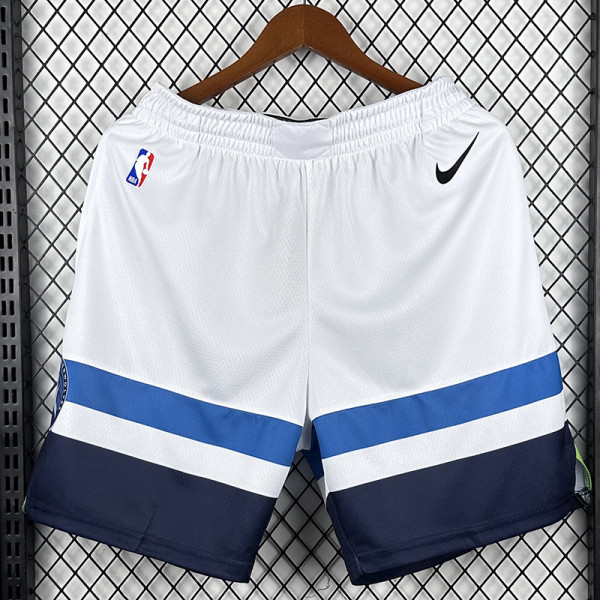 Timberwolves White Home Top Quality NBA Pants