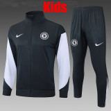25/26  CHE Dark Grey Jacket Kids Tracksuit #E2570