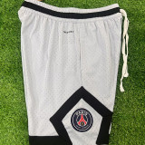 25/26 PSG Jordan Casual NBA Edition White Blue shorts(黑边）