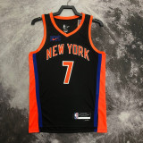 22/23 KNICKS ANTHONY #7 Black City Edition Top Quality Hot Pressing NBA Jersey