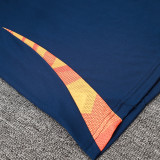 24/25 Man Utd Royal Blue Polo Collar Pants Set(C1112)