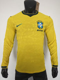 26/27 Brazil Home Long Sleeve Player Version Soccer Jersey