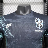 2024 Brazil Black King Berry Special Edition Player Version Soccer Jersey