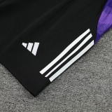 24/25 RMA White(Purple Shoulders) Tank top and shorts suit(白色紫肩）