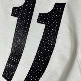 2025 T252  Nets IRVING # 11 NK White  Pure Cotton  Blue T-shirt