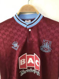 1989/1990 West Ham Home Retro Soccer Jersey