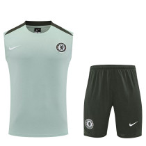 25/26  CHE Light Green Tank top and shorts suit