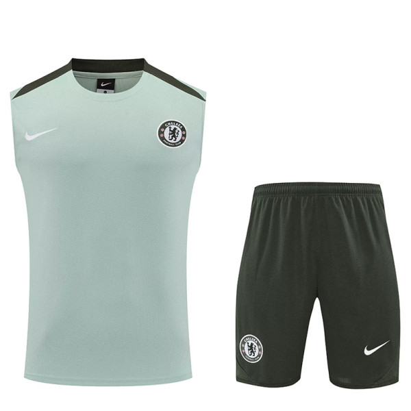25/26  CHE Light Green Tank top and shorts suit