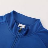 2024 NK Blue White Half Zipper Sportswear # NB07(半拉链)