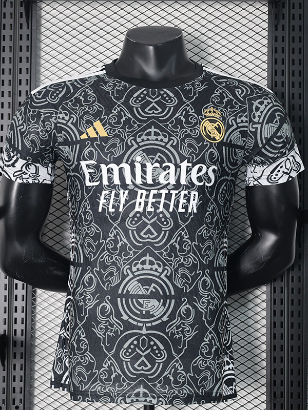 24/25 RMA Black Special Edition Player Version Soccer Jersey