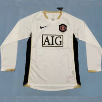 2006/2007 Man Utd Away Long sleeve Retro Soccer Jersey长袖
