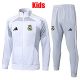 25/26 RMA White &Grey  Kids Jacket Tracksuit#E25100