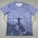 2025 Brazil Christ statue Silver Grey Fans Soccer Jersey