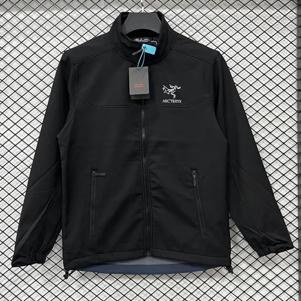 25/26 RK906 BlackThickened Assault Stand Collar Windbreaker (立领加厚冲锋衣）