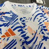 24/25 Lyon Royal Blue White Pre match training  Training shirts