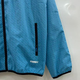25/26 Napoli Sky Blue Embroidery Retro windbreaker