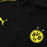 24/25 Dortmund Black Hoodie  Jacket Tracksuit #02