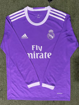 2016/2017 RMA Away Long Sleeve Retro Soccer Jersey (长袖)
