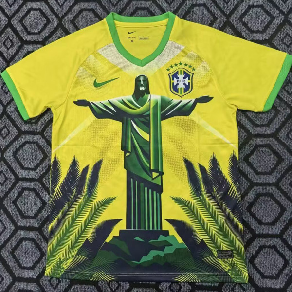 25/26 Brazil Goddess Yellow Fans Soccer Jersey