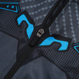 25/26 Napoli Dark Gray Inkjet Half Pull Tracksuit #B2589(半拉链)
