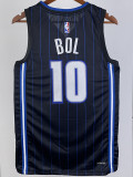 22/23 Magic BOL #10 Black Top Quality Hot Pressing NBA Jersey（黑色条纹）