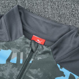 25/26 Man City Dark Grey Half Pull Tracksuit  (半拉链)