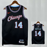 25/26 BULLS BUZELIS # 14 Black City Edition Top Quality Hot Pressing NBA Jersey
