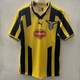1998/1999 Lazio Away Yellow Retro Soccer Jersey
