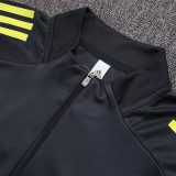 25/26  RMA Grey &Yellow  Kids Half Pull Tracksuit #E25119(童装/半拉链)