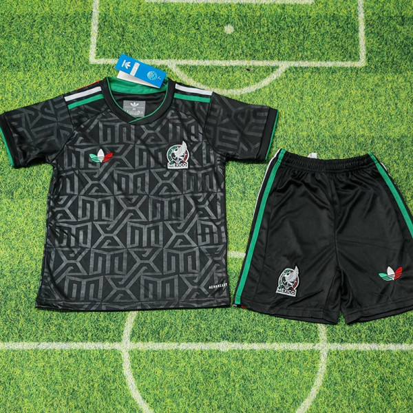 25/26 Mexico Special Edition Black Kids Soccer Jersey